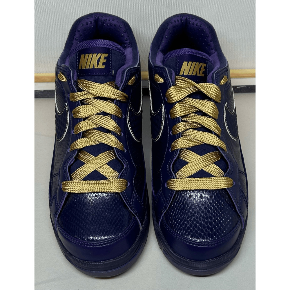 2011 Nike Air Troupe Low Imperial Purple w/ Gold Laces  324923-500 Very Race EUC - Picture 3 of 12